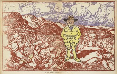 Cecil Rhodes, Illustration for Le Rire by Caran d Ache