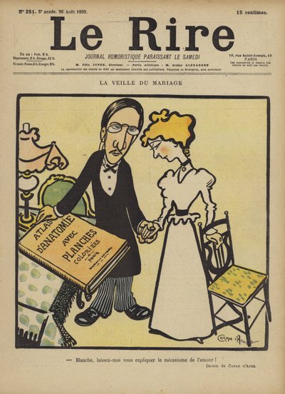 The Eve of Marriage, Illustration for Le Rire by Caran d Ache