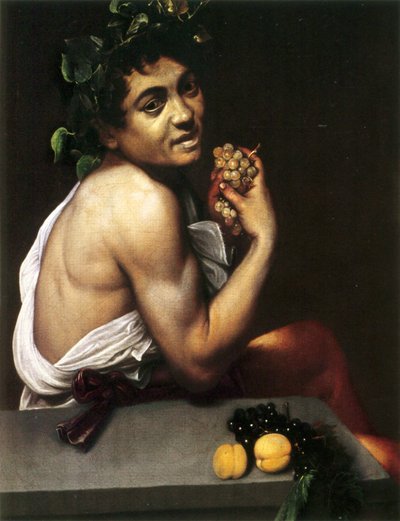 Self-Portrait as Bacchus by Caravaggio