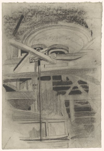 Part of a Machine with Three Gears by Carel Adolph Lion Cachet