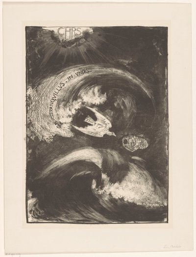 Dove in Storm by Carel Adolph Lion Cachet