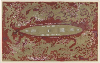 Design for Vignette of the Royal Packet Navigation Company by Carel Adolph Lion Cachet
