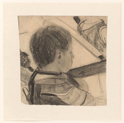 Schoolchild, Seen from Behind by Carel Adolph Lion Cachet
