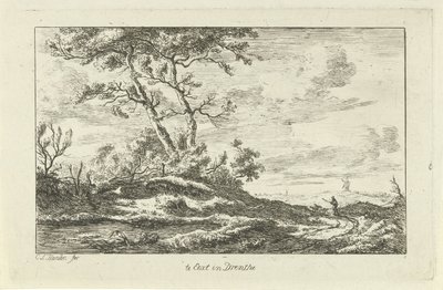 Shepherd on a Country Road (Landscapes) by Carel Lodewijk Hansen