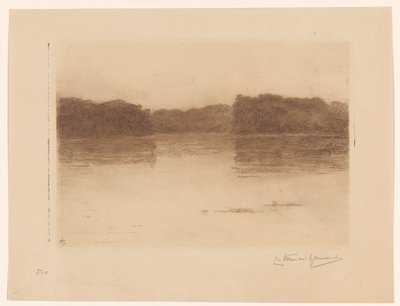 Pond in the Hague Forest at Evening by Carel Nicolaas Storm van 