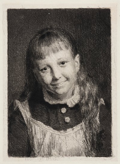 The Laughing Girl. Portrait of Ida Alma Bloch by Carl Bloch