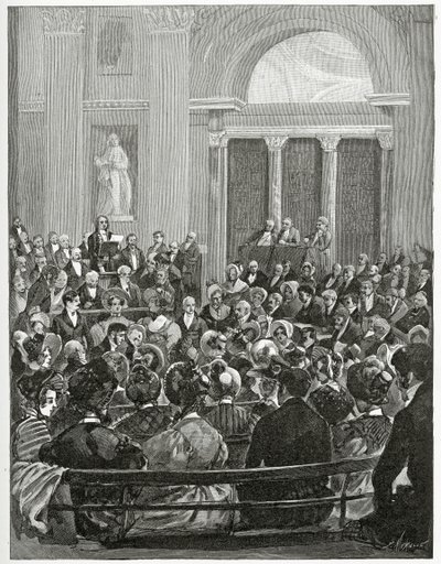 Discours de réception de Victor Hugo, 19th Century by Carl Christian Vogel von Vogelstein