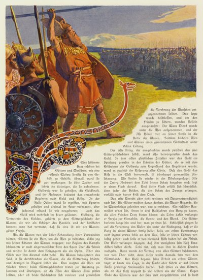 Odin Throwing His Spear to Begin the Aesir-Vanir War by Carl Emil Doepler