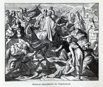Konrad Proceeding to Coronation by Carl Ferdinand Obermann