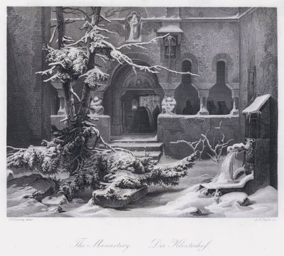 The Monastery by Carl Friedrich (after) Lessing