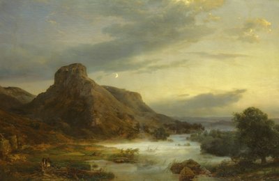 Mountains in an Evening Mist by Carl Friedrich Lessing