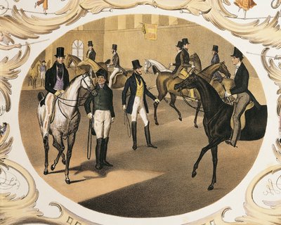 Austria, Vienna, Riding School by Carl Kunz and Johann Geiger, Color Lithograph by Carl and Geiger Peter Johann Nepomuk Kunz