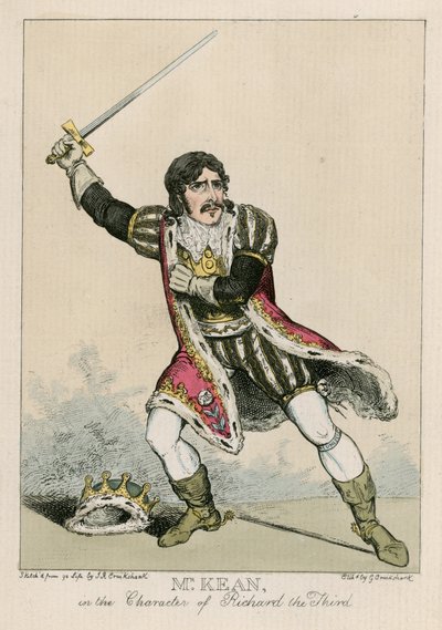 Mr Edmund Kean in the character of Richard the Third by Carl Georg Adolph Hasenpflug