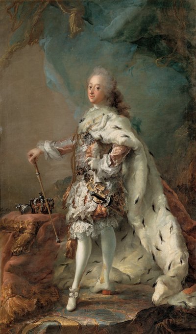 Portrait of Frederik V in Anointment Robe by Carl Gustaf Pilo