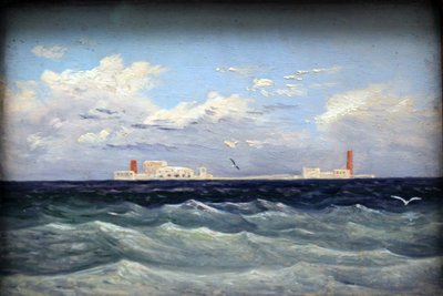 Mediterranean Island Fortress by Carl Gustav Carus