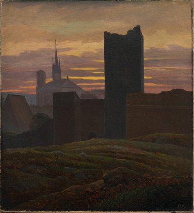 The Imperial Castle, Eger by Carl Gustav Carus