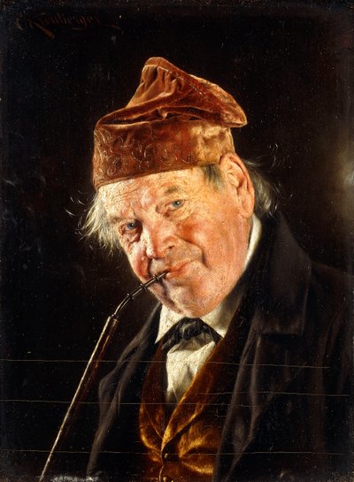 A Man with a Pipe by Carl Kronberger
