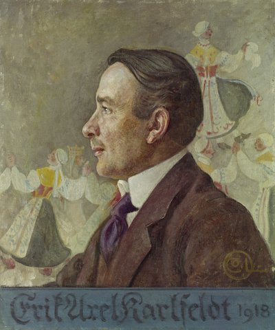 Erik Axel Karlfeldt, 1918 by Carl Larsson