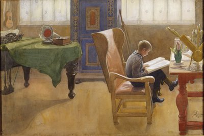 Esbjörn at the Study Corner by Carl Larsson