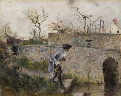 Fish are biting! by Carl Larsson