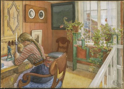 Letter-Writing by Carl Larsson