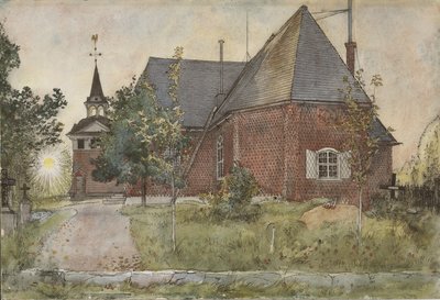 Old Sundborn Church, from A Home series, c.1895 by Carl Larsson