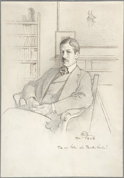 Portrait of Thorsten Laurin by Carl Larsson