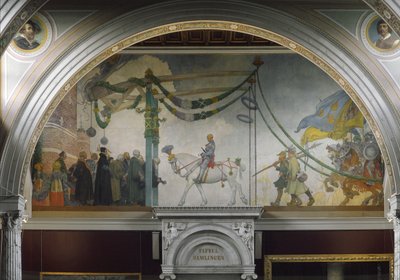 The Entry of King Gustav Vasa of Sweden into Stockholm in 1523 by Carl Larsson