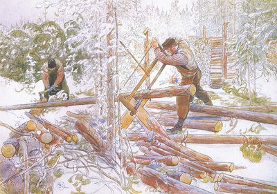 They Were Then Cut into Uniform Lengths by Carl Larsson