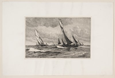 Fishing Cutters Set to Sea by Carl Locher