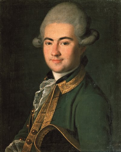 Portrait of the playwright Alexander Andreyevich Volkov 1736-1788, 1768 by Carl Ludwig Johann Christineck