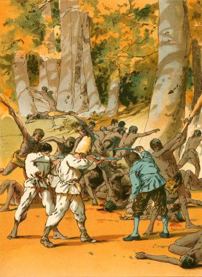 A Sanguinary Conflict for Robinson Crusoe by Carl Marr
