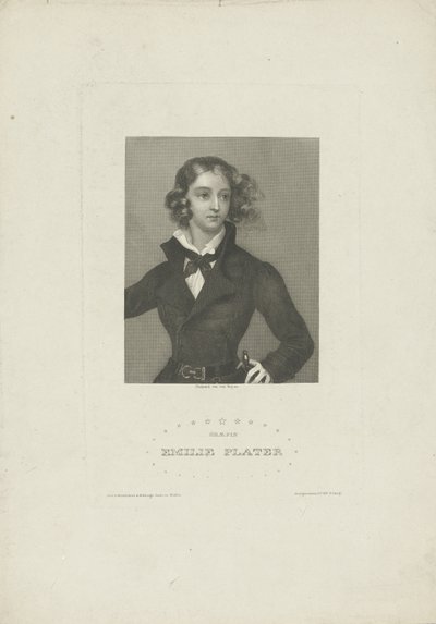 Portrait of Emilia Plater 1806-1831, ca 1834 by Carl Mayer
