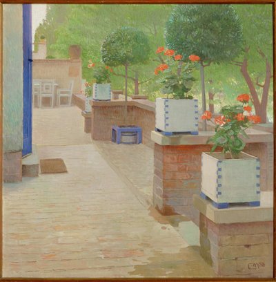 Garden terrace by Carl Moll