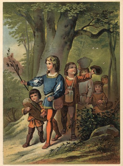 The Six Children Go to the Forest to Find Their Father with Bouton d