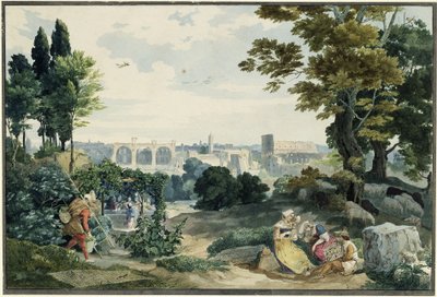 View of the Roman Forum by Carl Philipp Fohr