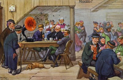Comic portrayals of early radio by Carl Robert Arthur Thiele