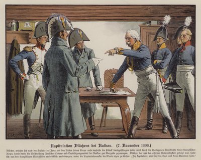 Field Marshal Blucher Surrendering to the French at Katekau, 7 November 1806 by Carl Röchling