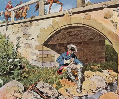 Frederick the Great Escapes Capture by Carl Rochling