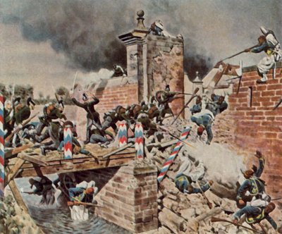 Storming of the Landau Gate in Weissenburg, 4 August 1870 by Carl Rochling