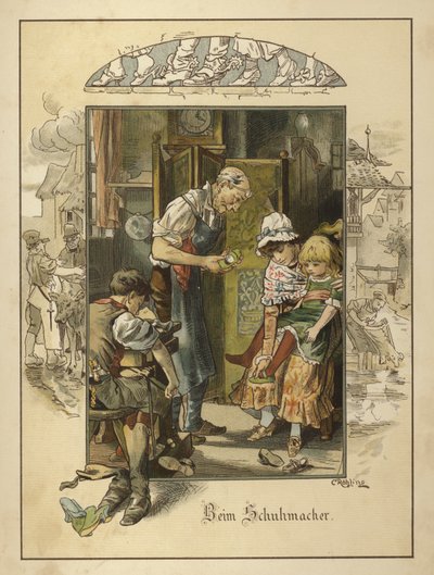 At the shoemaker