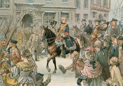 Frederick the Great capturing the city of Wroclaw in 1741 by Carl Rohling