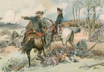 Frederick the Great at the Battle of Kolin in 1757 by Carl Rohling