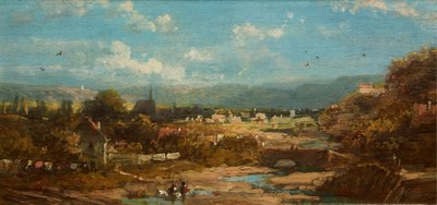 Bavarian Town by Carl Spitzweg