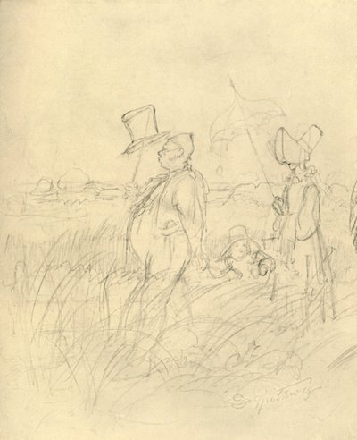 Sunday Walk, Mid-Late 19th Century, c1924 by Carl Spitzweg