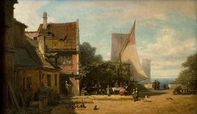Inn by the Lake by Carl Spitzweg