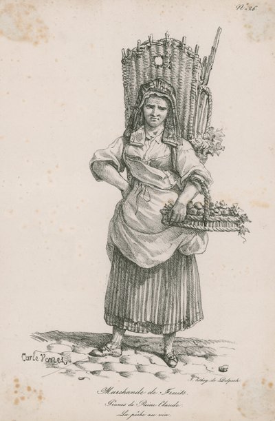 Marchande de Fruits by Carle Vernet