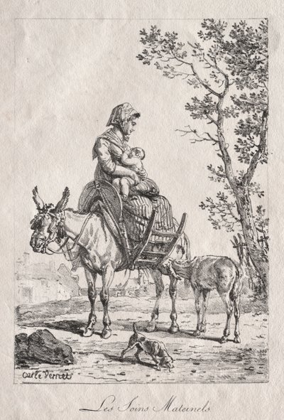 Maternal Care by Carle Vernet
