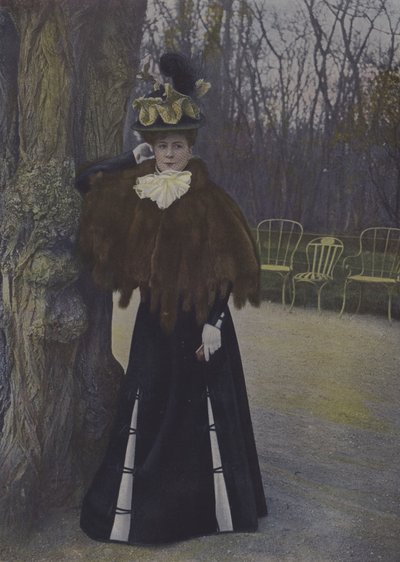 Woman in a Paris Park by Carle de Mazibourg