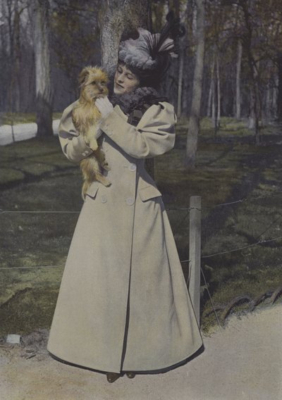 Woman in a Paris Park by Carle de Mazibourg